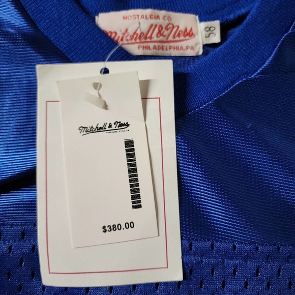 Mitchell & Ness Throwback NWT Jersey #21 Sanders Dallas Cowboys Size 58 4XL - Picture 3 of 5